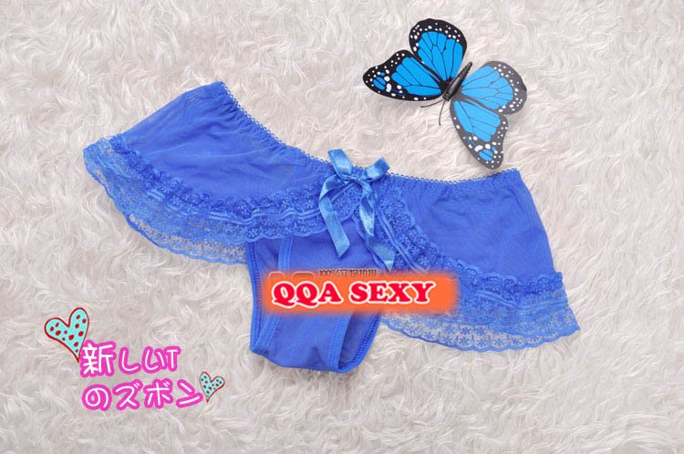 JS3532 Wholesale - sexy pants, Butterfly transparent sexy underwear lace women's t-shaped pants nightclothes sexy Lingerie