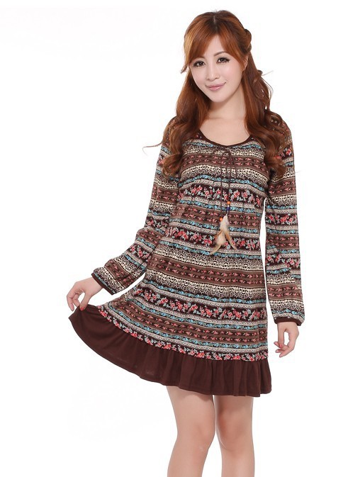 Jumbo code dress fat MM spring clothing's sister han fat and fat increase XXXL show thin dress