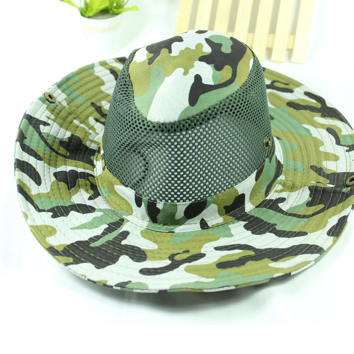 Jungle Camouflage sun-shading hat cowboy hat summer outdoor male summer mesh marine Camouflage cap
