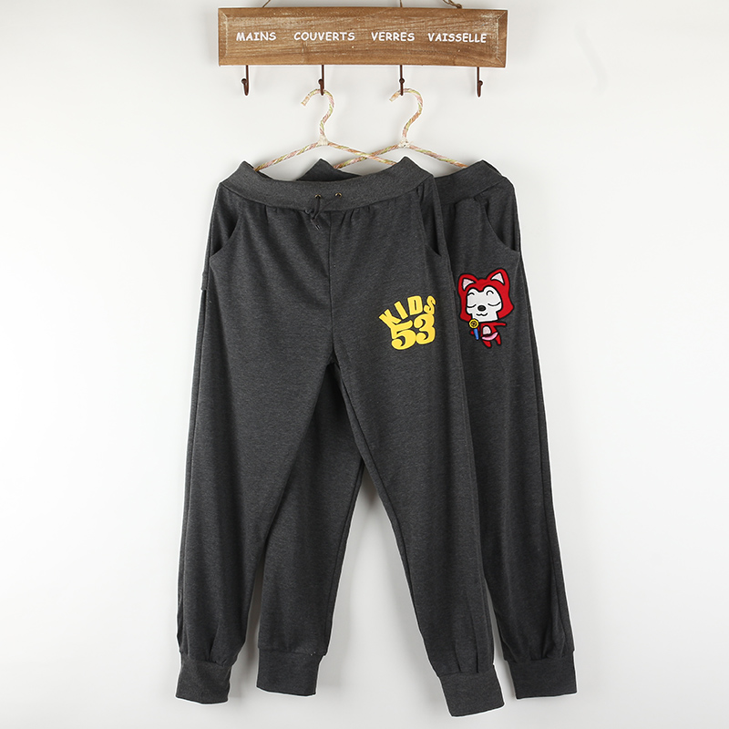 Juniors clothing all-match harem pants casual sports pants 100% cotton pajama pants student skinny pants