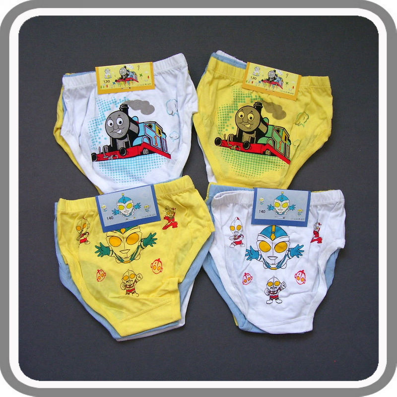 K-029 child underwear panties 100% cotton male child panties briefs