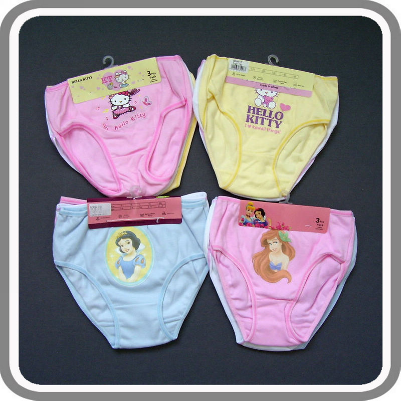 K-036 child underwear panties female child kt 100% cotton panties briefs