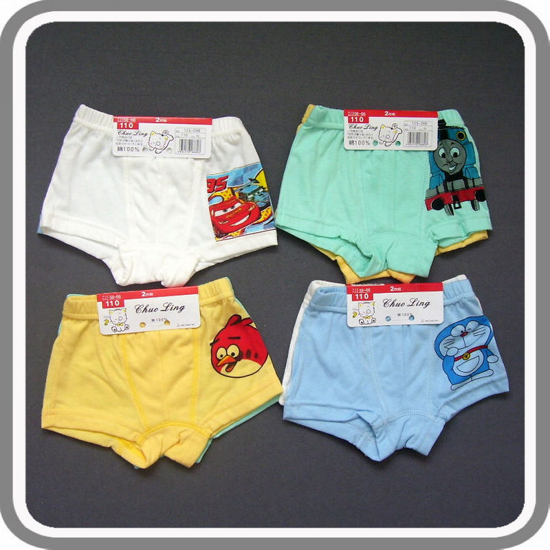 K-064 100% cotton male child panties trunk corners panties
