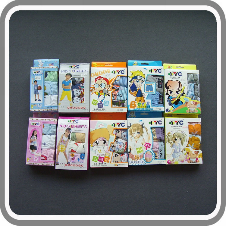 K - child panties male female child 100% cotton panties