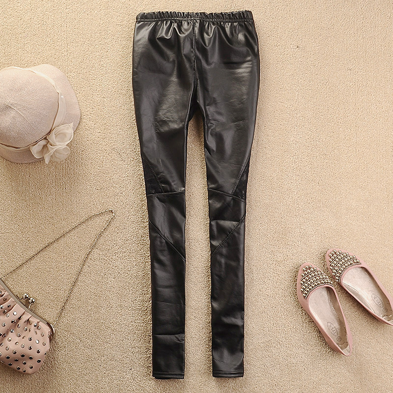 K02f43 plus velvet leather legging