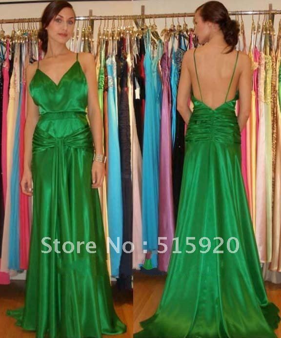 Keira Knightley Green Vintage Evening Dress in Movie Atonement Celebrity Dress