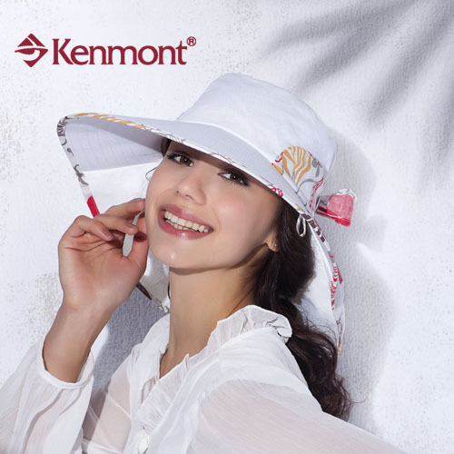 Kenmont anti-uv hat neck protection large brim hat women's sunbonnet km-0380