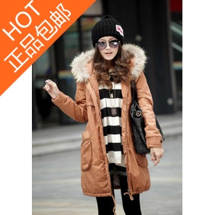 Kerr hot-selling maternity outerwear winter thickening medium-long trench outerwear fur collar maternity wadded jacket outerwear