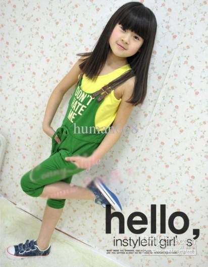 Kid Clothing Girl Clothing 2012 Korean Version Fashionable Girls' Leather Strap Rompers 5pcs/lot