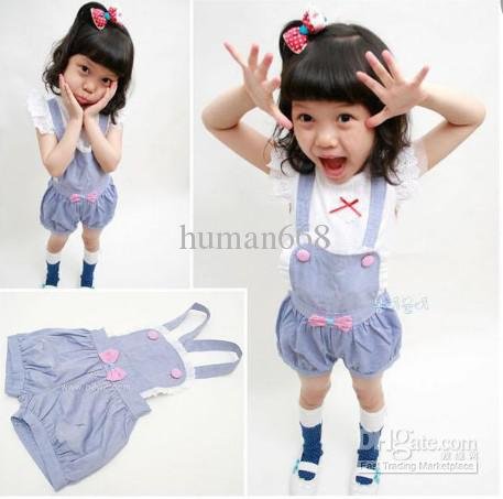 Kid Clothing Girl Clothing2012Fashion Popular Necessary Lace Edge Shoulder Straps Pants 10pcs/lot