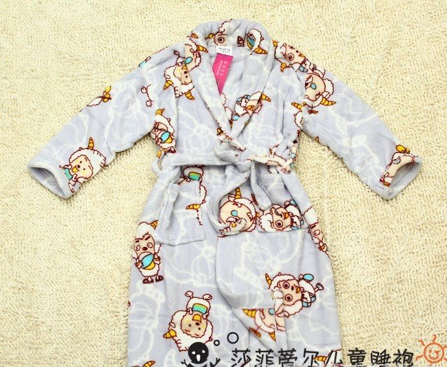 kid's clothes lovely dress cartoon clothing robe for kids free shipping