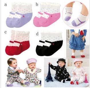 Kid's socks child baby socks baby socks summer 2013 male female child slip-resistant 100% cotton floor socks