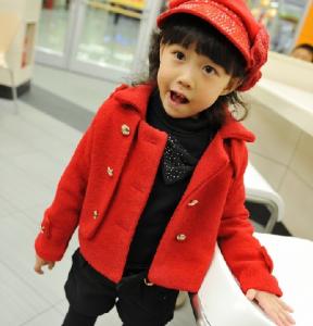 Kids Fashion 2013 winter slim pearl short thick suit jacket suit 3f-2 Free Shipping