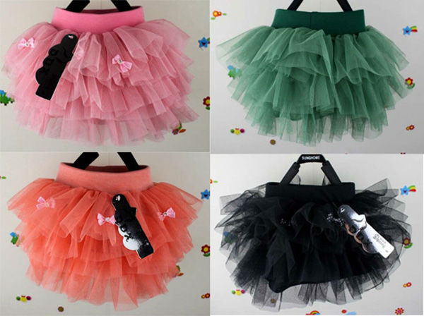 Kids Girls TuTu Skirt Childrens Ball Grown Skirts fit 3-8yrs size 6/8/10/12 free shipping more color 157