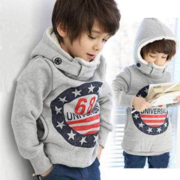 Kids hooded long-sleeved shirt boys and girls shirt children jacket 2-6yrs 5pcs/lot free shipping