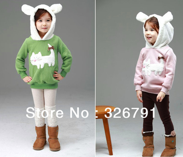 Kids Hoodies Long Sleeve Hoodies gIrls Tops Children Coat 3-8yrs 5pcs/lot Kids hoodies,sweatshirt Free Shipping