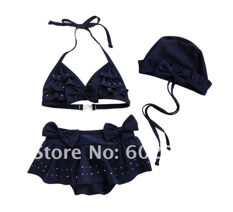 Kids' Swimwear baby swimsuits girls 2pcs set bathing suits Lovely style 5 sets lot Y221