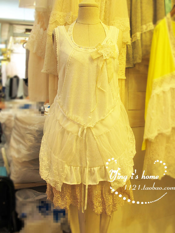 Knitted gauze decoration kaross shirt 2