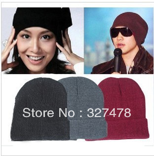 Knitted hat autumn and winter knitted hat male women's autumn and winter 50gmaozi