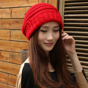 Knitted hat women's knitted hat knitted hat autumn and winter fashion hat