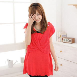 Knitted maternity top maternity clothing maternity clothing prothorax sweater s312002