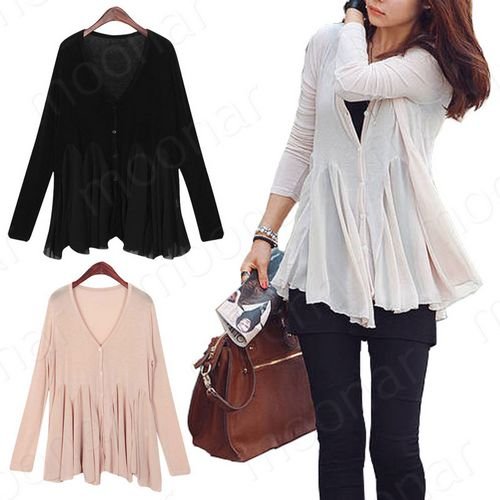 Korea Elegant Lady Round Neck Warm Knitwear Sweater Batwing T-shirt Tops Blouse e0916