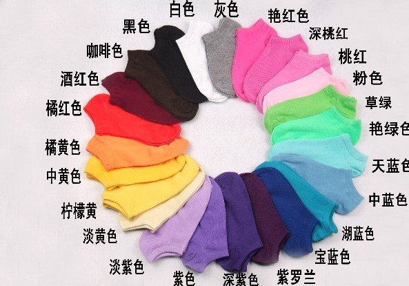 Korean candy socks / Boat socks / floor socks (multi-color random fat),best-selling