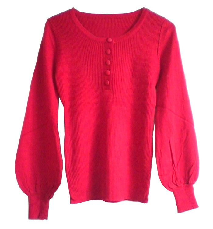 Korean Fashion Christmas Sweaters Women 2012 Autumn Knitted Lantern Long Sleeve O-Neck Loose Design Pullover 2013 Free Shipping