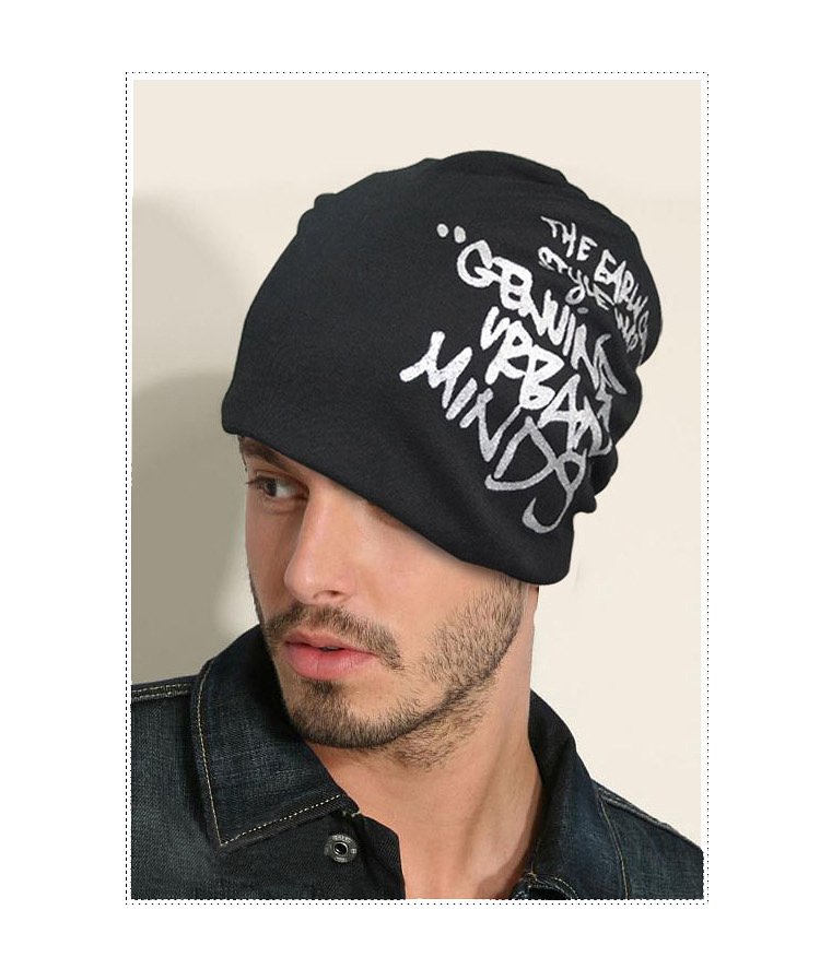 Korean hip-hop winter hat letters knitting caps fashion beanie headwear 4 colors free shipping