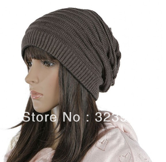 Korean popular Cap Winter hat Women Knitting Wool Cap Hip-hop Caps Headgear Free Shipping  RC074