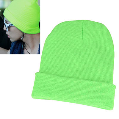 Korean Simple Design Fashion Warm Kintting Wool Hat (Green)