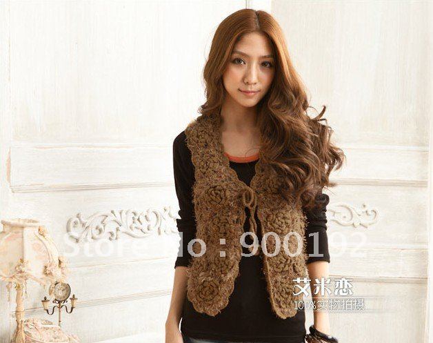 Korean Style Crocheted Tassel Cardigan Vests