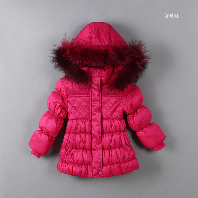 Korean version Girls  Winter Children's Clothing  Wadded Jacket Outerwear Faux Leather Baby winter clothing ,Free Shipping