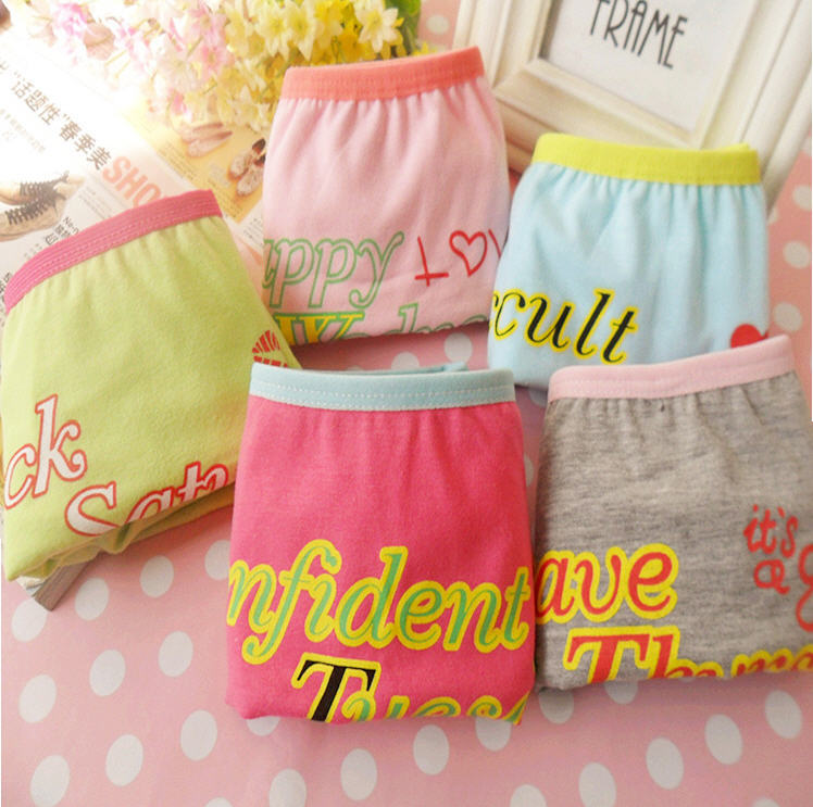 Korean women explosion models cotton cute cotton underwear the week panties multicolor models