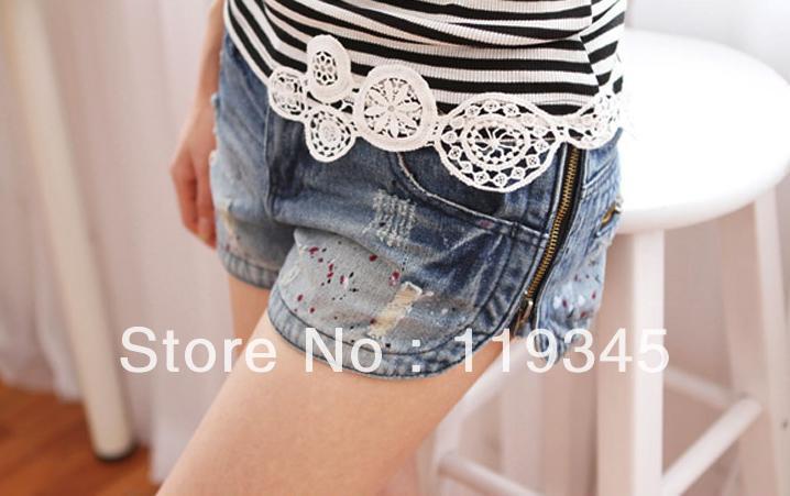 koren bull-puncher knickers panty on both sides of the zipper wear jeans hot pants