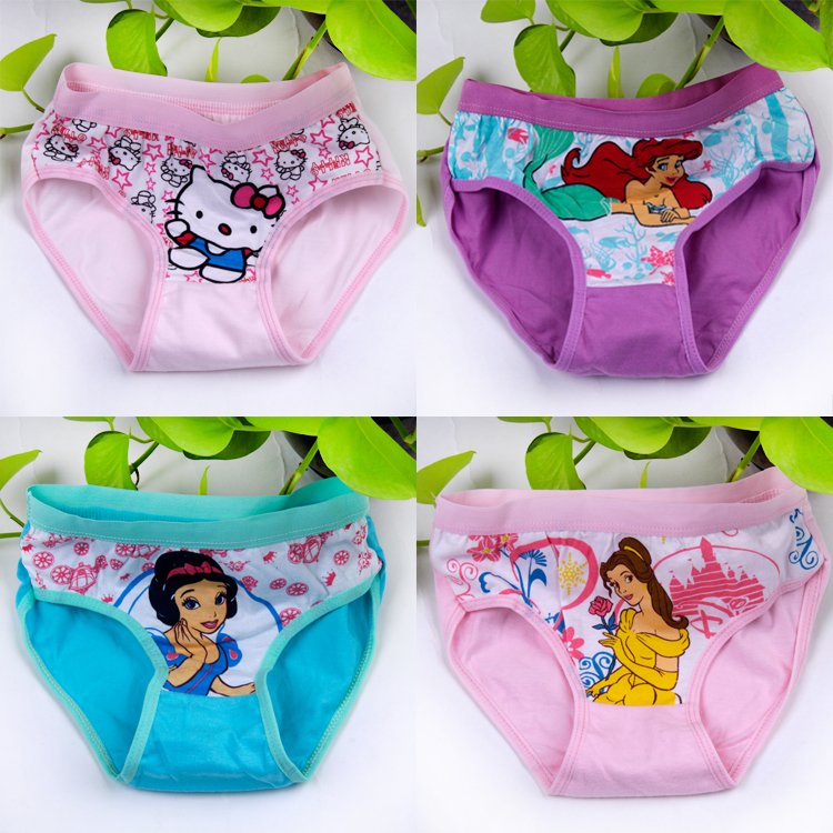 KT princess cotton children triangle underwear briefs wholesale 10004