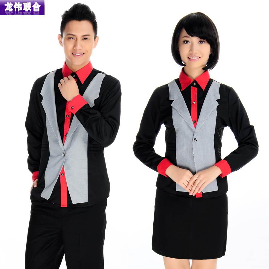 Ktv work wear front desk uniform autumn and winter ct661