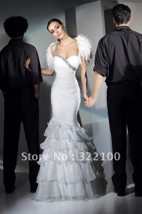 KW9011 elegant sweetheart mermaid quinceanera dresses white
