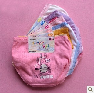 L630 breathable cotton child panties breathable cotton child bread pants breathable cotton female child briefs