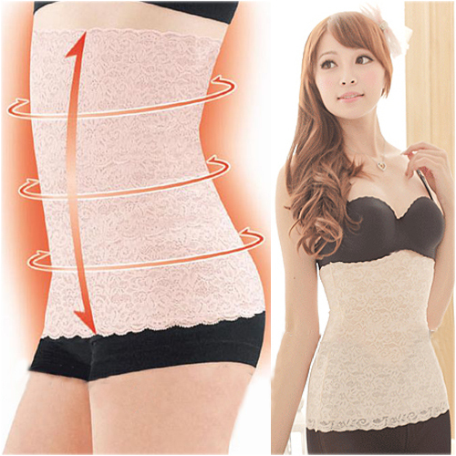 Lace Body Shaper Shaping Wear Firm Waist Cincher Tummy Control Girdle Slim Belt[000648]