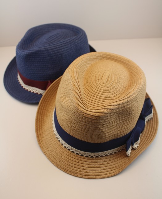 Lace bow strawhat fedoras male women's summer sunbonnet sun hat