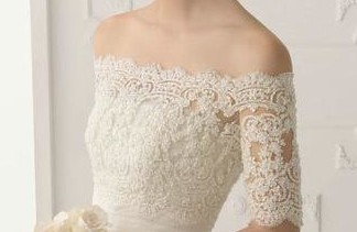 Lace Briadal Bolero Half Sleeve Bateau Elegant Ivory Wedding Wraps Jacket Use The Highest Qualitied Lace!