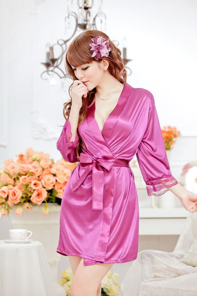 Lace code lace nightdress suit bathrobe robe