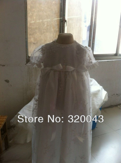 Lace design Real made Factory Children Christening Dress