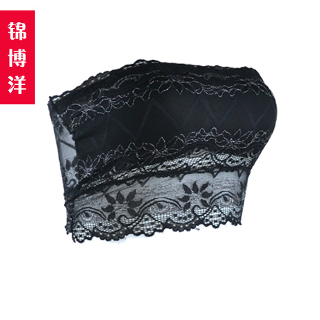 Lace tube top bra tube top underwear top belt pad thin spaghetti strap