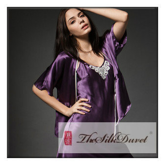 Ladies dyed color sleeping pajama suits SD-SS9100