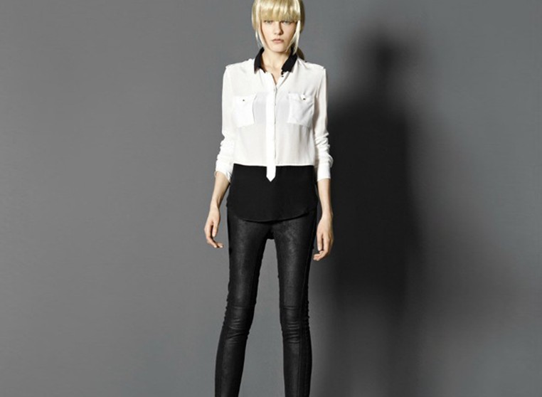 ladies' fashion blouse women's long sleeve spllicing chiffon shirt  western style blouses for women free shipping