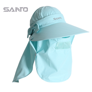 Ladies fashion designer outdoor Supplex breathable quick-drying SPF 50 caps UPF 50+ anti-UV beach sun hats for women
