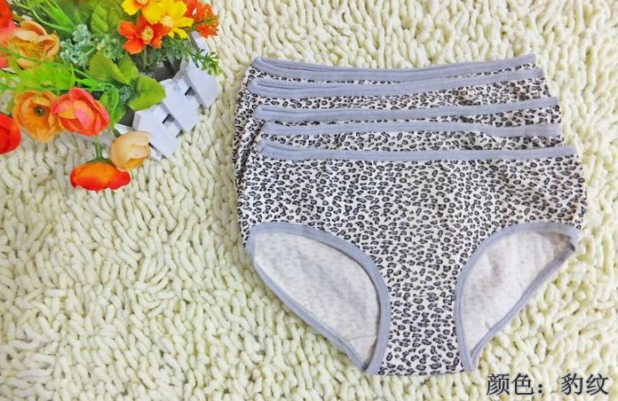 ladies' Panties FreeShipping Sexy  underwear Cotton Women  Panties Leopard  Briefs womens panties