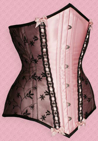Ladies sexy bustier sexy corset Royal bow body shaping decorative pattern cummerbund vest corselets - ribbon 5177 powder